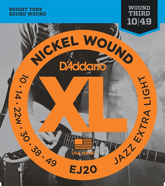 Детальная картинка товара D'Addario EJ20 XL NICKEL WOUND в магазине Музыкальный Мир