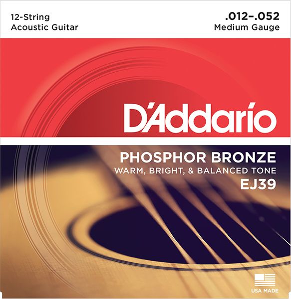 Детальная картинка товара D'Addario EJ39 Phosphor Bronze в магазине Музыкальный Мир