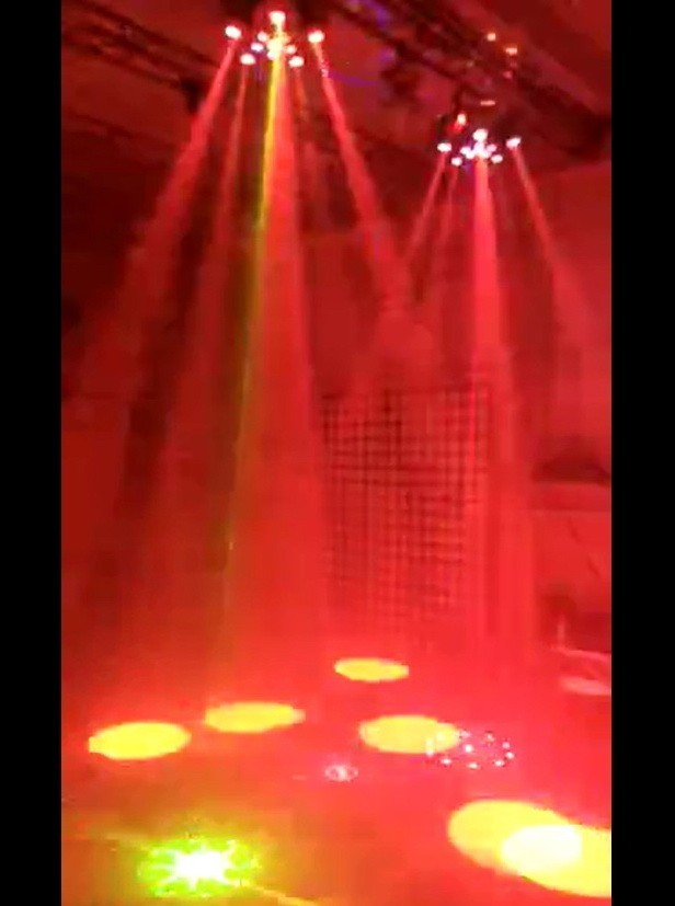 Детальная картинка товара BALALIGHT LED+LASER BIG FLOWER crimson в магазине Музыкальная Тема