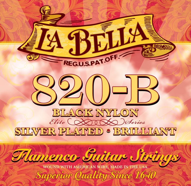 Детальная картинка товара La Bella 820B Flamenco Black в магазине Музыкальный Мир