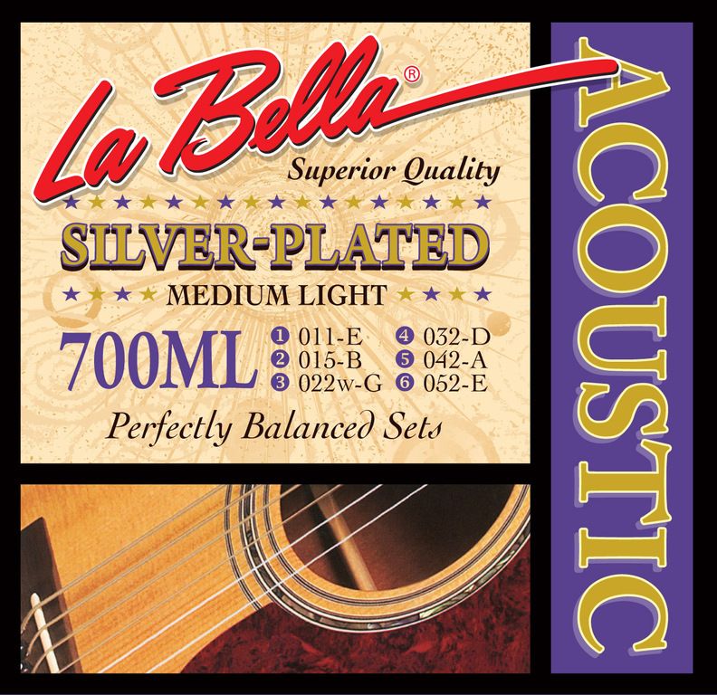 Детальная картинка товара La Bella 700ML Medium Light в магазине Музыкальный Мир